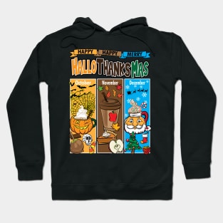 Happy HalloThanksMas Hoodie